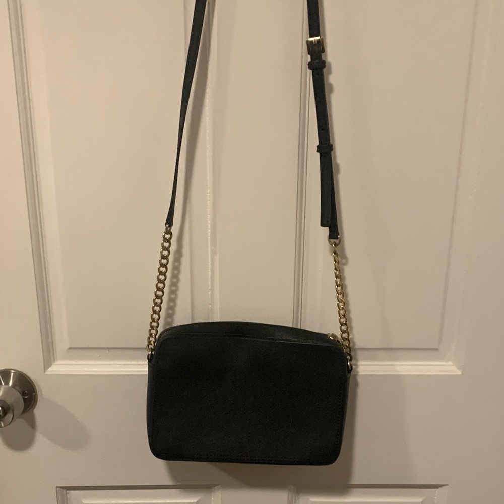 Michael Kors Black and Gold Crossbody Bag - Picture 4 of 6